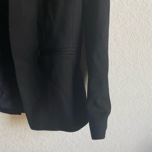 J. Crew Going Out $198 Black Preppy Dark Academia Gramercy Twill Open Blazer 4 - Picture 9 of 16